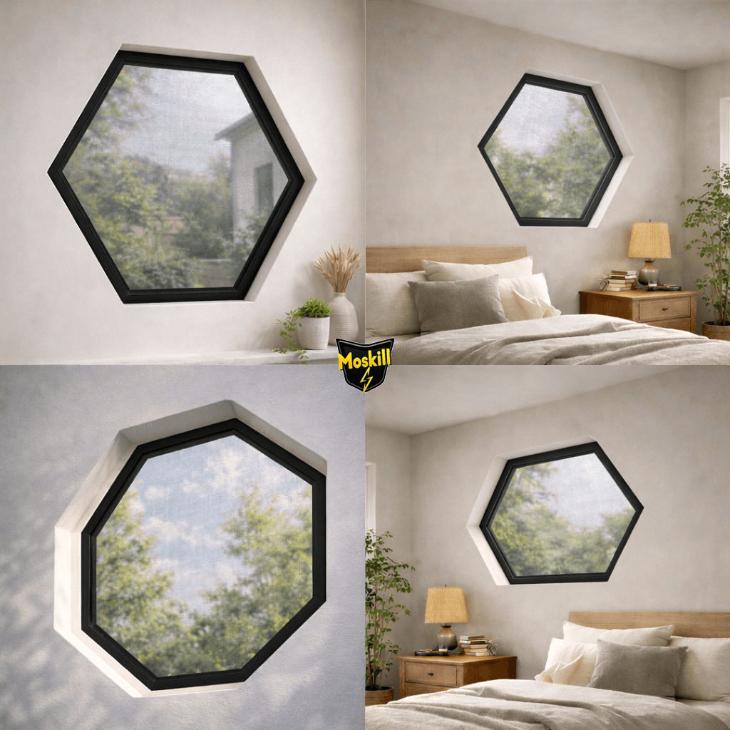 Moustiquaire magnétique HEXAGONALE