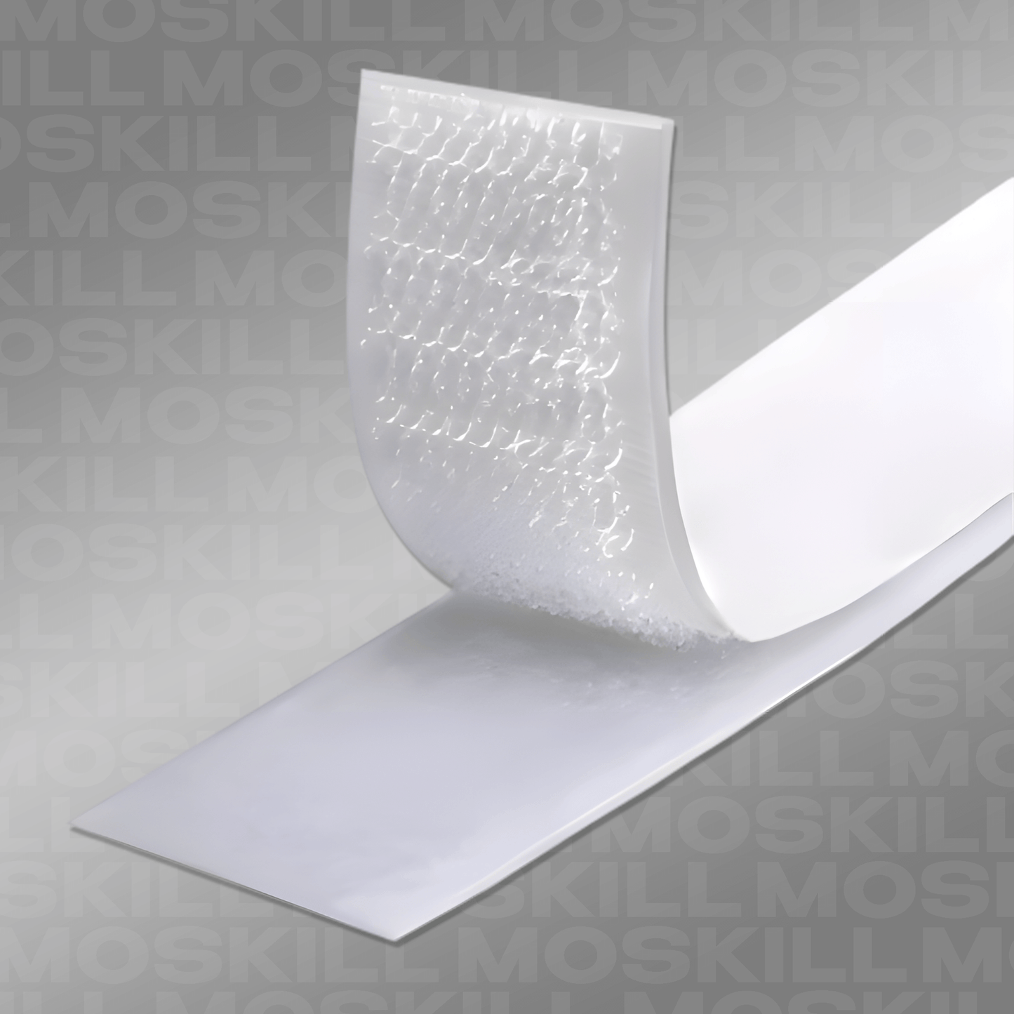 MOSKILL scratch adhesive for doors, featuring a close-up view of the textured surface and strong adhesive backing.