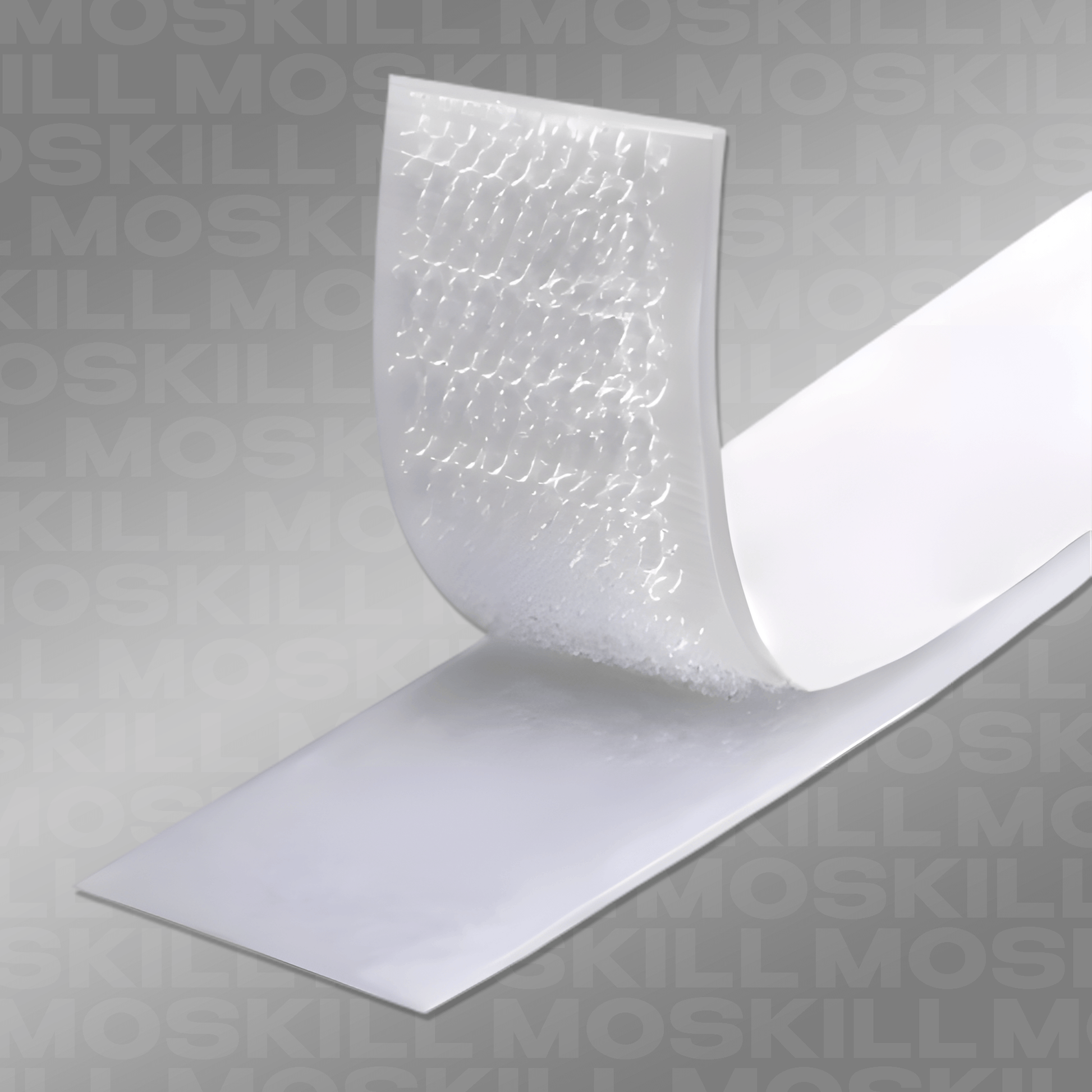 MOSKILL scratch adhesive for doors, featuring a close-up view of the textured surface and strong adhesive backing.