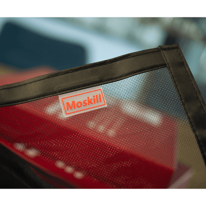 Moskill magnetic window mosquito net, showcasing a fitted design with fine mesh for insect protection.