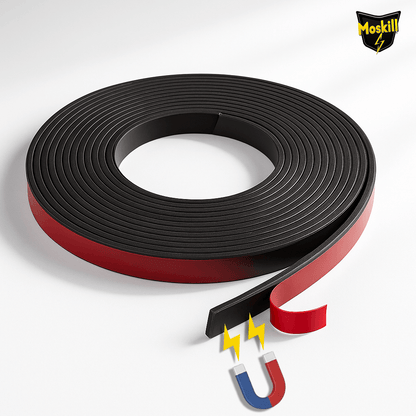 Moskill magnetic window mosquito net with adhesive tape for easy installation and insect protection.