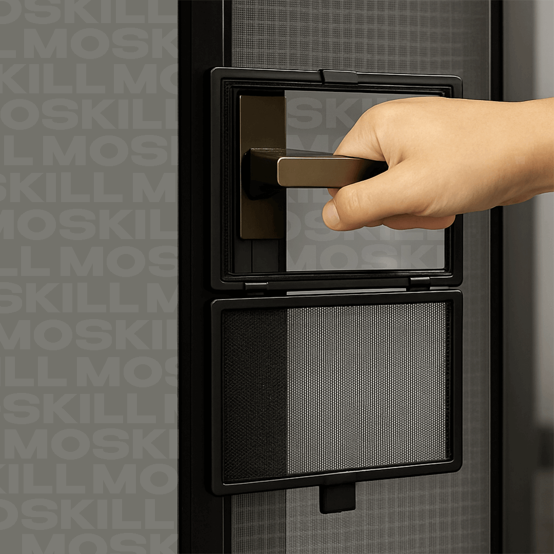 MOSKILL access hatch for handle, showcasing a sturdy design with a smooth finish and secure fastening mechanism.